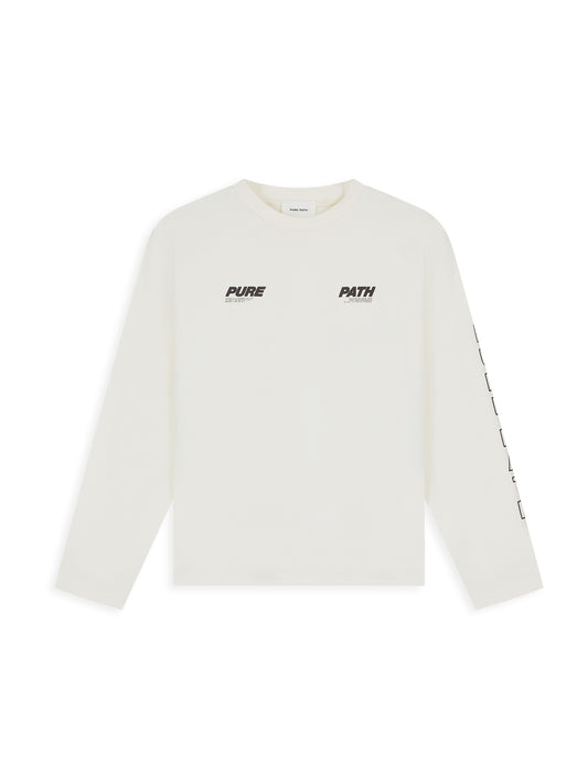 Boxy fit longsleeve Ecru