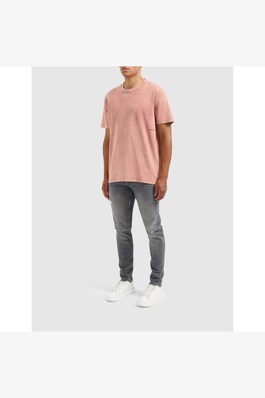 Acid Sideline Wordmark T-shirt Dark Peach
