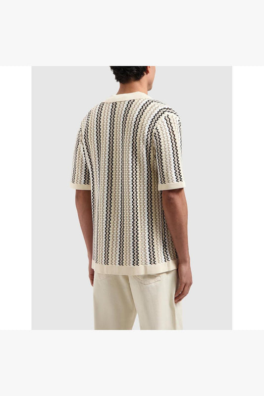 Ajour Knitwear Shirt Sand