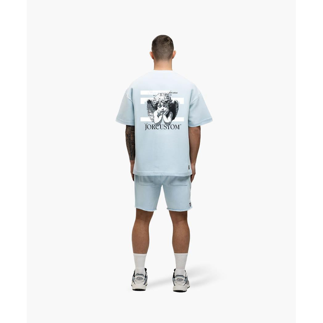 Angel 2.0 Summer Set Loose Fit T-Shirt LightBlue-JORCUSTOM-Mansion Clothing