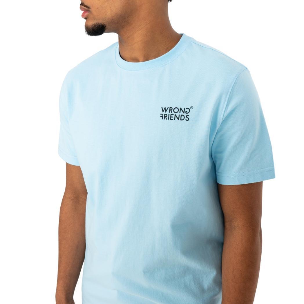 BELLEVUE T-SHIRT LIGHT BLUE-WRONG FRIENDS-Mansion Clothing