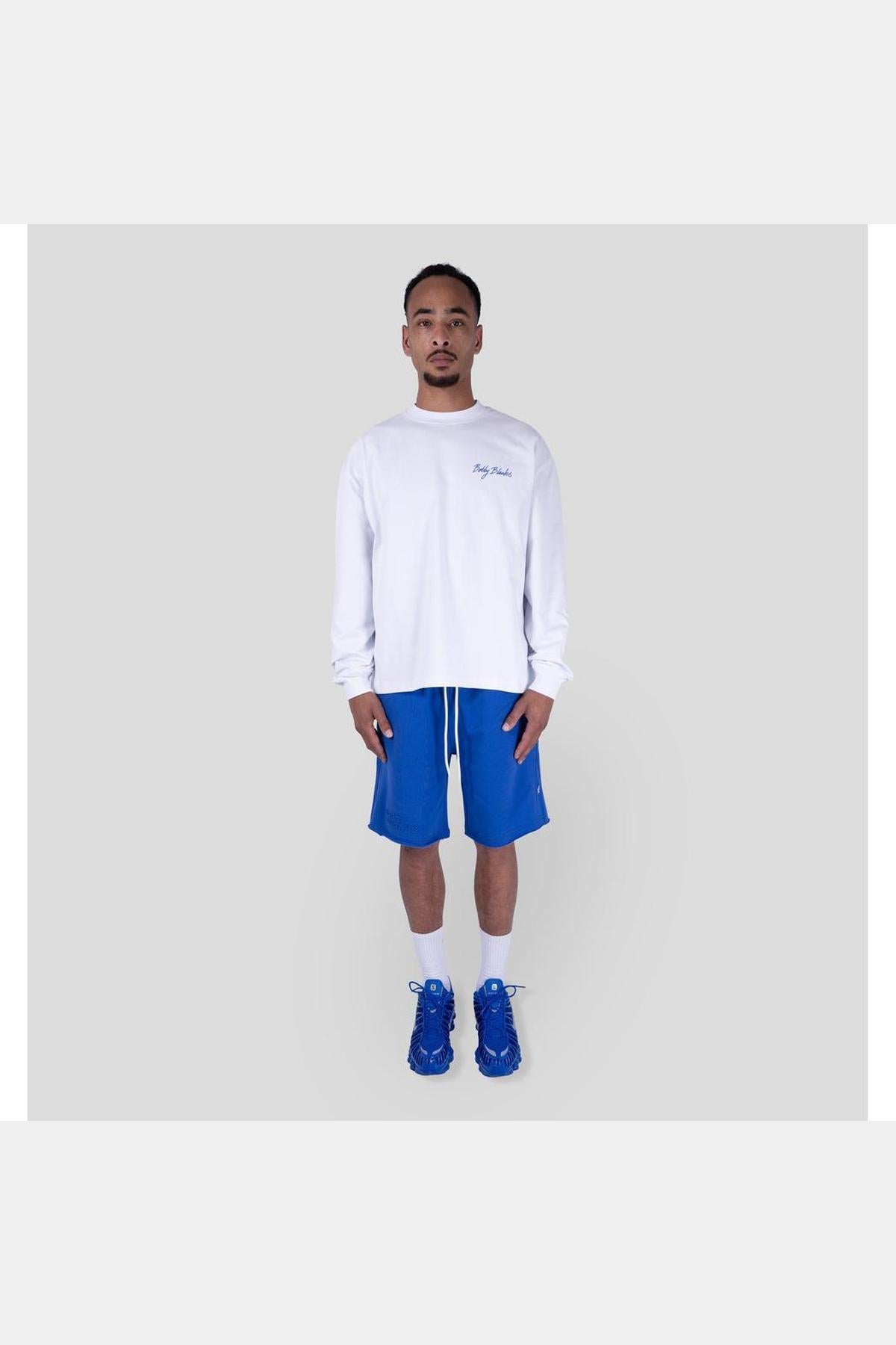 BOOKMARK LONGSLEEVE WHITE/COBALT