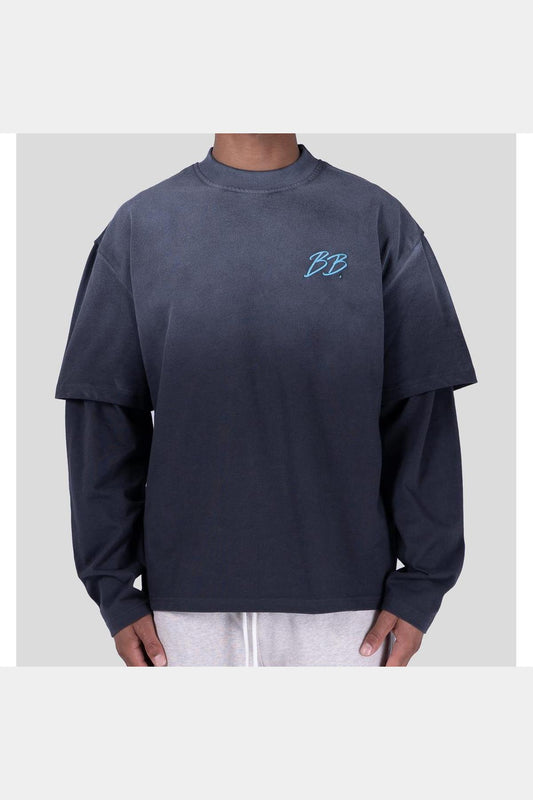 BRIXTON DOUBLE LAYER GREY / AQUA