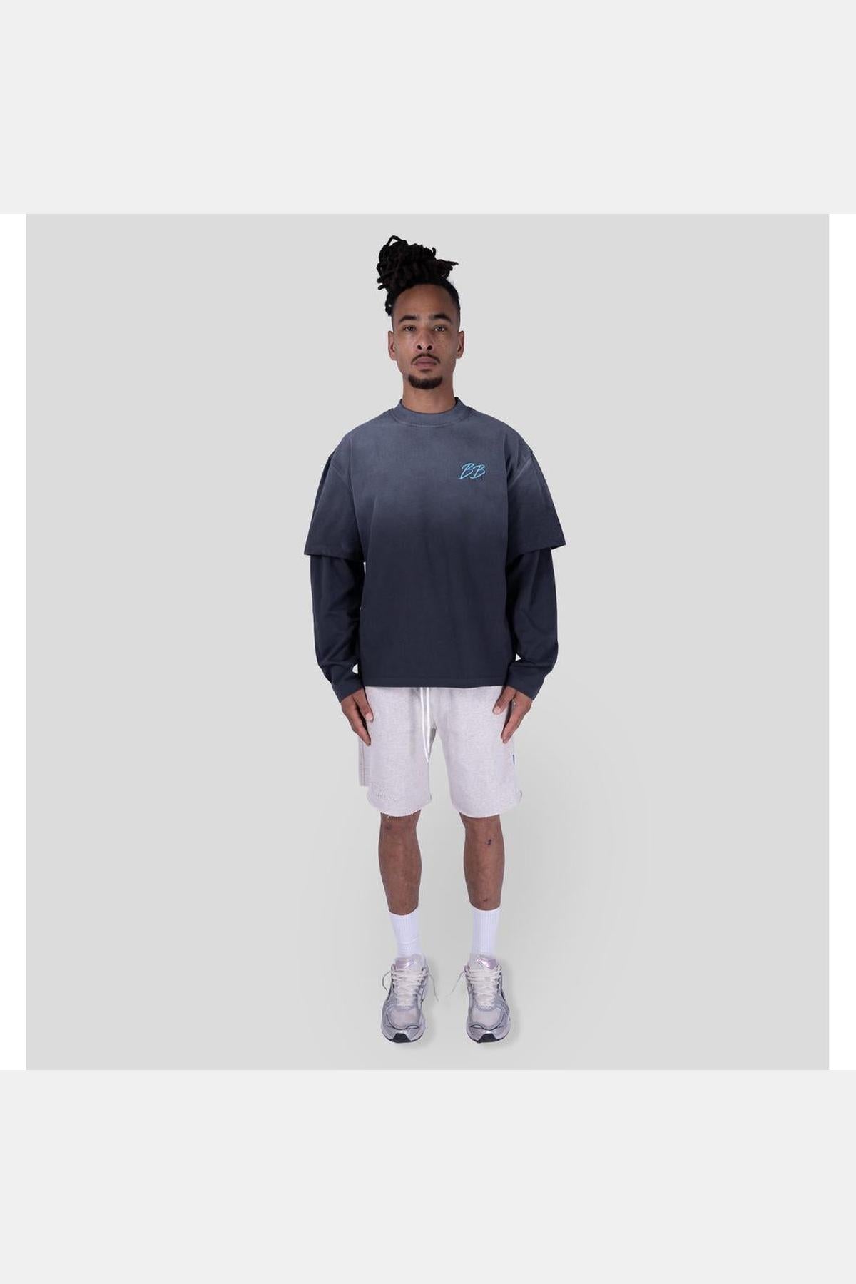 BRIXTON DOUBLE LAYER GREY / AQUA