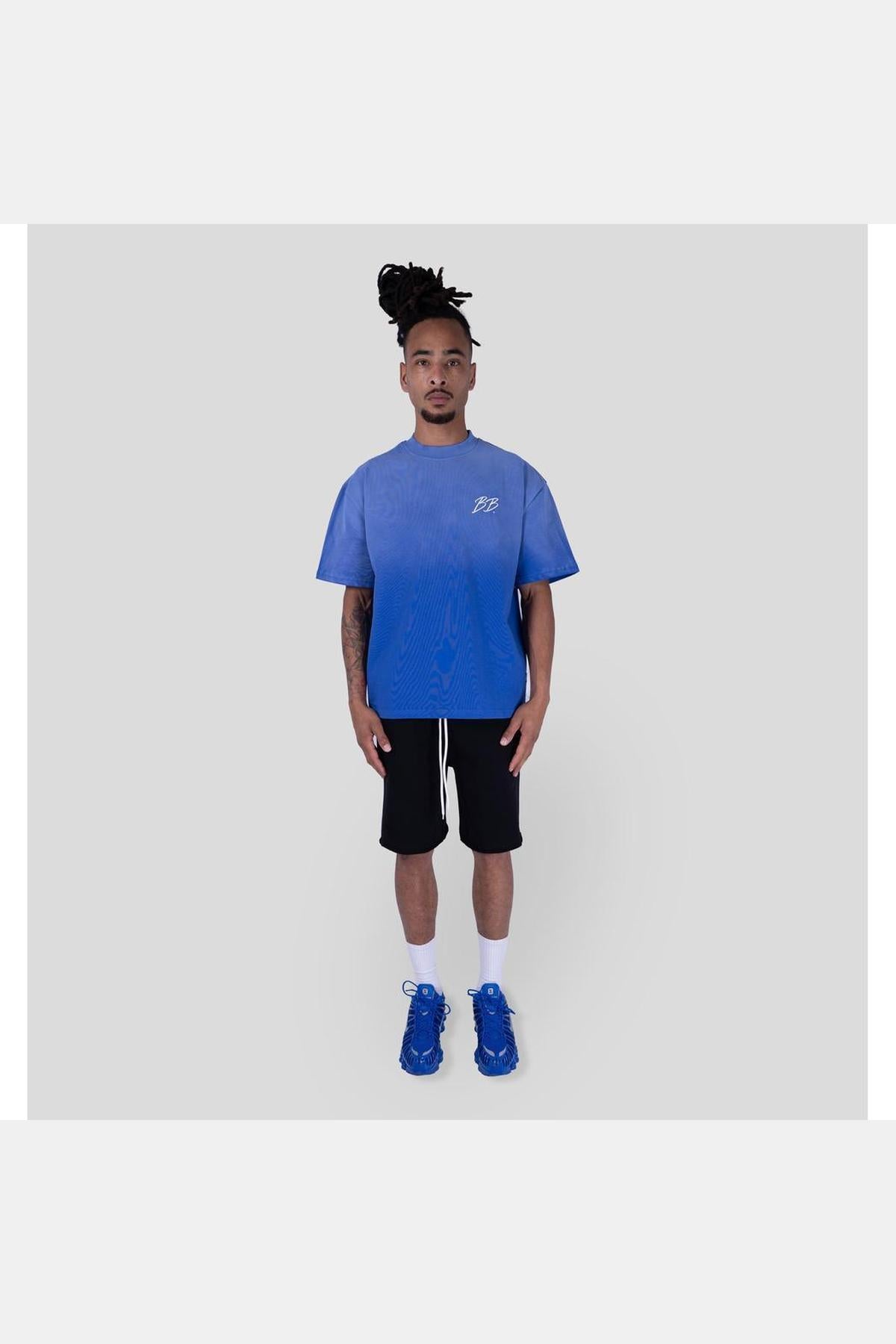 BRIXTON TEE COBALT/WHITE