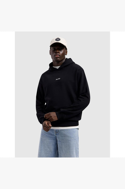 Bold Emblem Hoodie Black