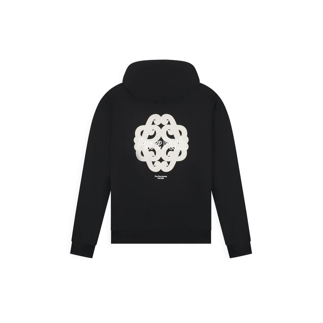 Bold Emblem Hoodie Black