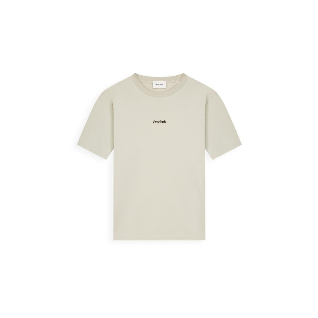 Bold Emblem T-shirt Sand-Pure Path-Mansion Clothing