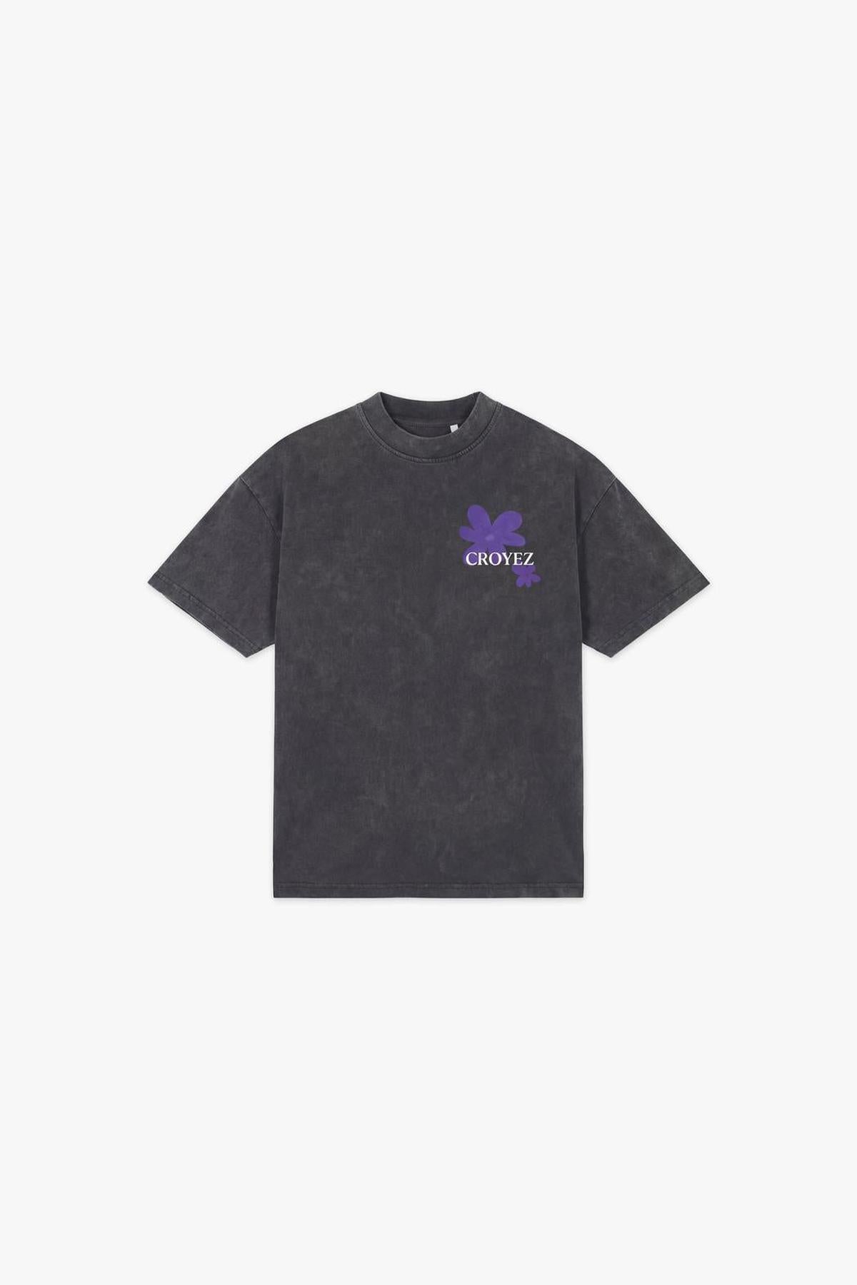 Botanique T-Shirt Acid Wash/Dark Purple