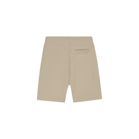 Bouclé Shorts Light Taupe-Malelions-Mansion Clothing