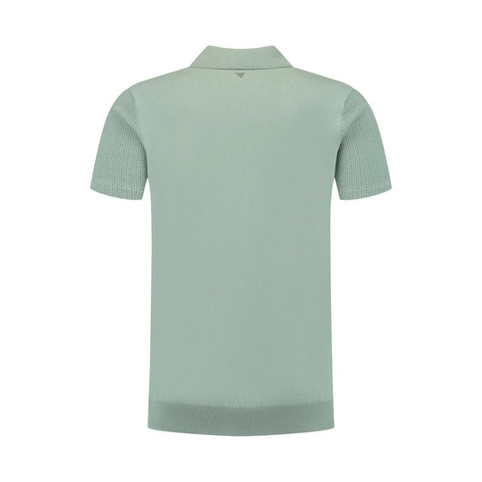Braided Knitwear Polo Army Green-Pure Path-Mansion Clothing