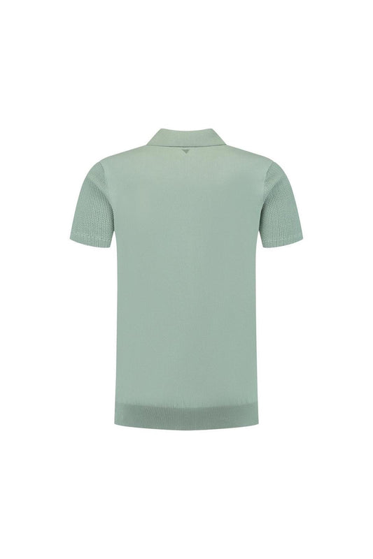 Braided Knitwear Polo Army Green