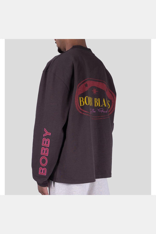 CREST LONGSLEEVE BROWN/RED
