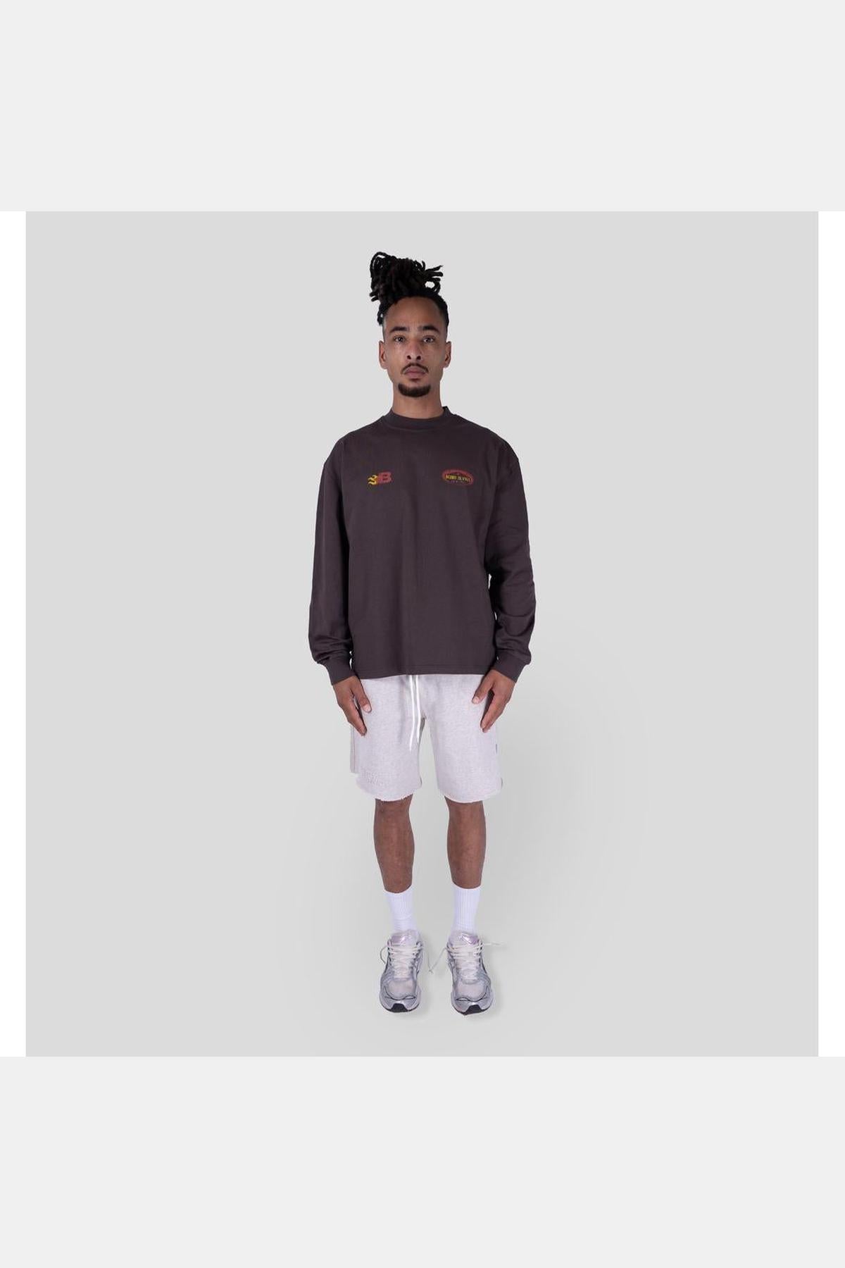 CREST LONGSLEEVE BROWN/RED