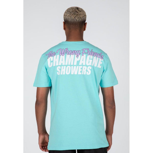 Champagne Showers T-shirt Light Blue