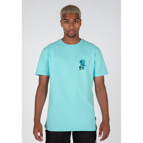 Champagne Showers T-shirt Light Blue-wrong friends-Mansion Clothing