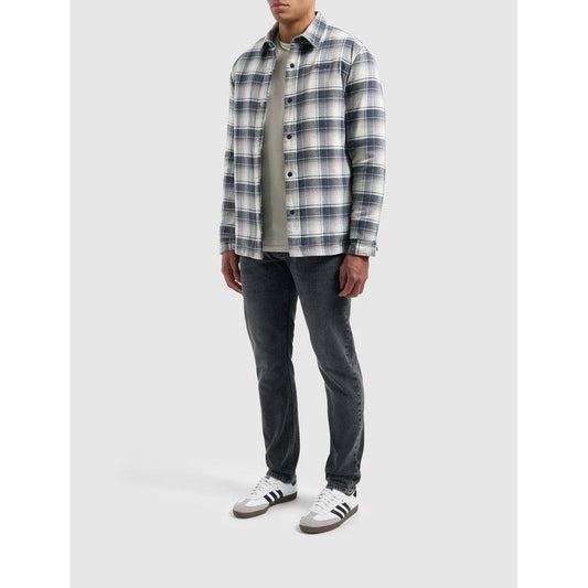 Checked Flannel Jacket - Navy-Pure Path-Mansion Clothing