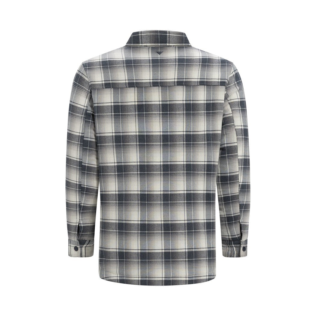 Checked Flannel Jacket - Navy-Pure Path-Mansion Clothing