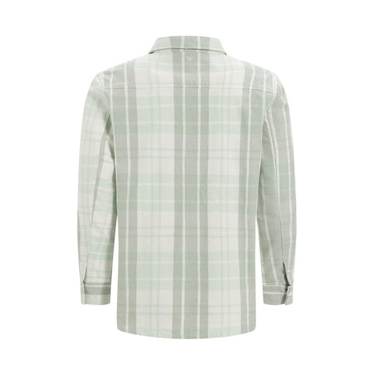 Checked Flannel Shirt - Mint-Pure Path-Mansion Clothing