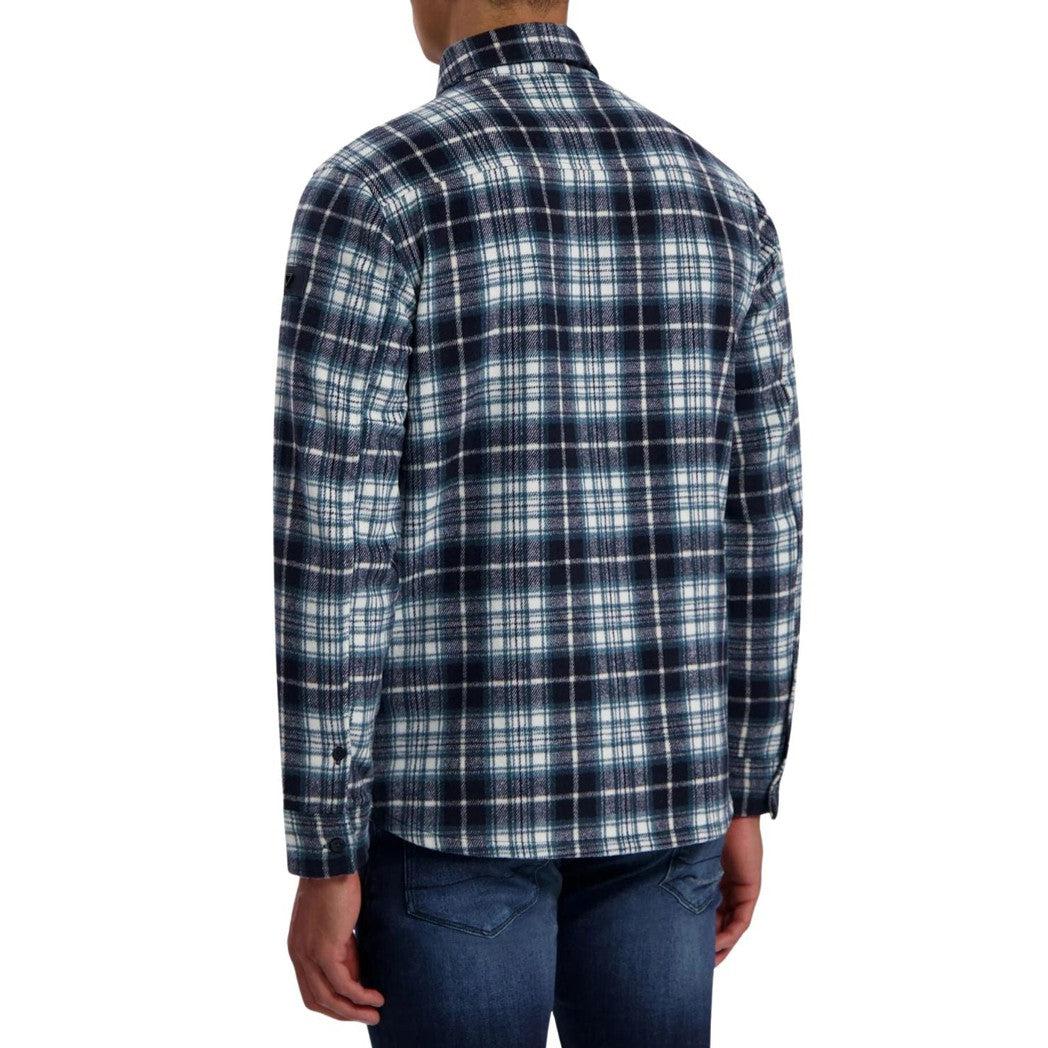 Checked Soft Overshirt-Purewhite-Mansion Clothing