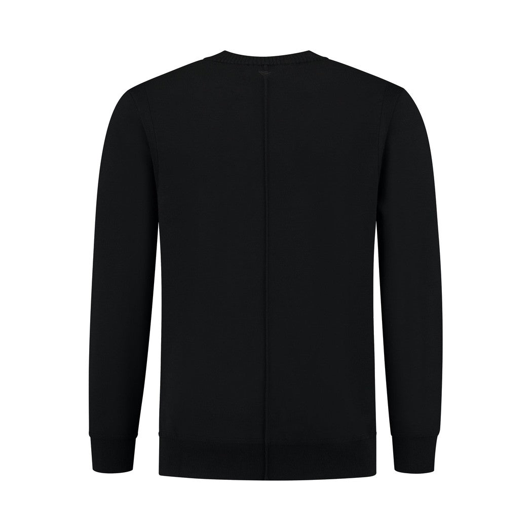 Crewneck Knitwear Black-Pure Path-Mansion Clothing