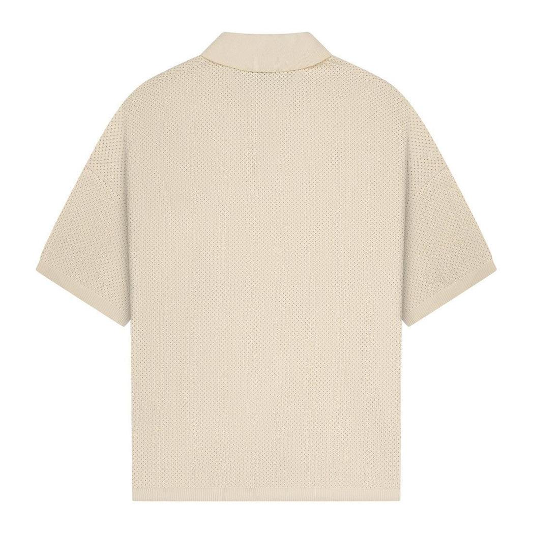 Crochet Boulevard Polo Off White-OFF THE PITCH-Mansion Clothing
