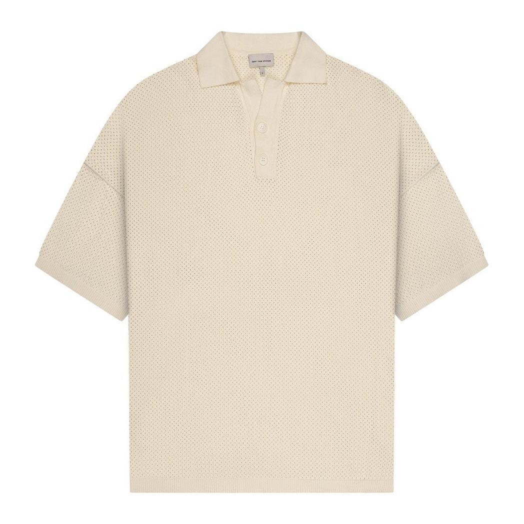 Crochet Boulevard Polo Off White-OFF THE PITCH-Mansion Clothing