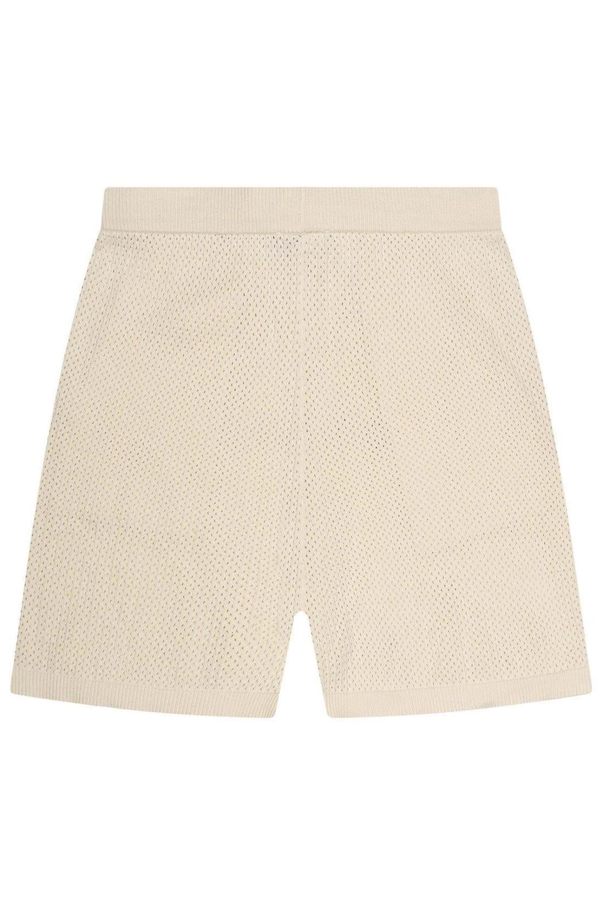 Crochet Boulevard Shorts Off White
