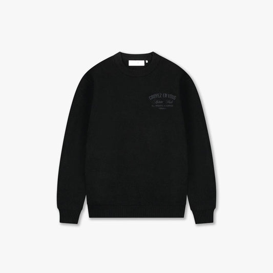 Croyez 'En Vous' Knit Sweater Black