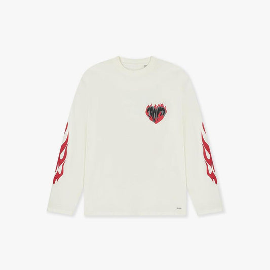 Croyez Heart On Fire Longsleeve Off-White