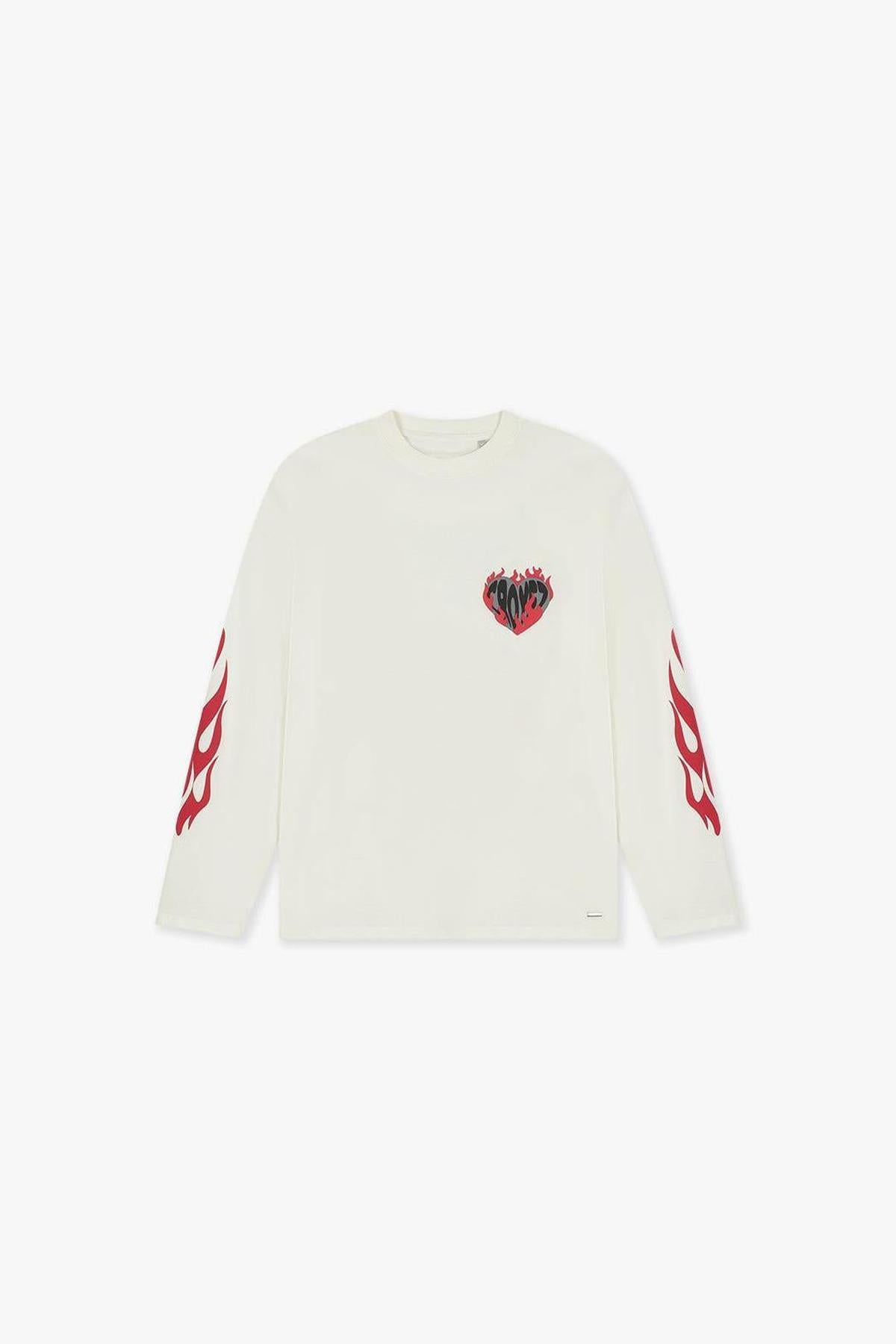 Croyez Heart On Fire Longsleeve Off-White
