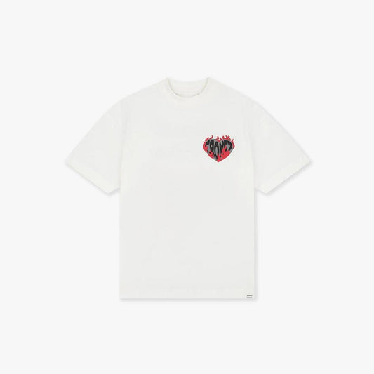 Croyez Heart On Fire T-Shirt Off-White
