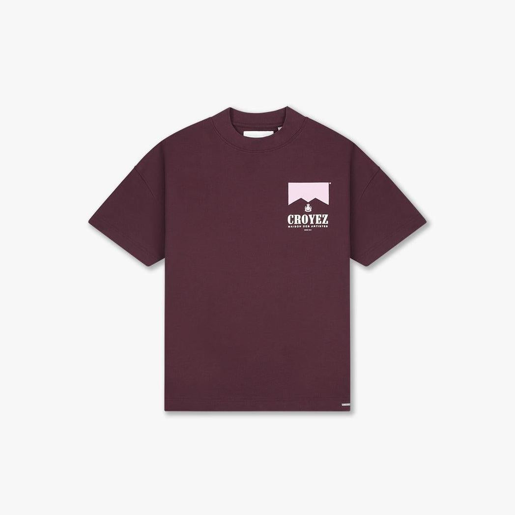 Croyez Maison Fumes T-Shirt Burgundy