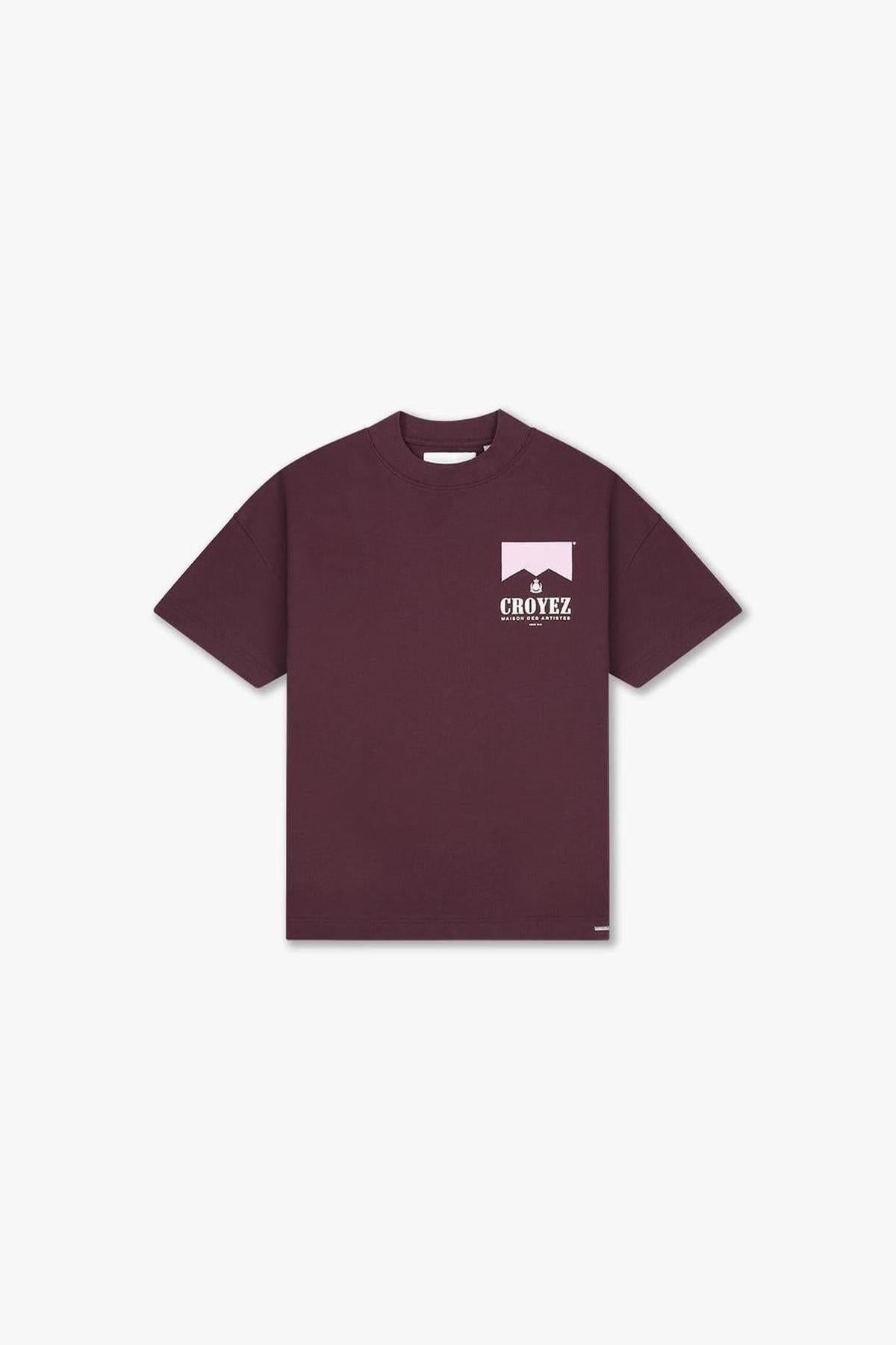 Croyez Maison Fumes T-Shirt Burgundy