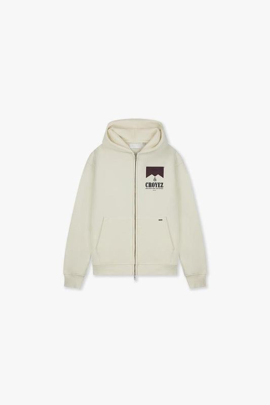 Croyez Maison Fumes Zip Hoodie Off-White