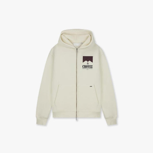 Croyez Maison Fumes Zip Hoodie Off-White