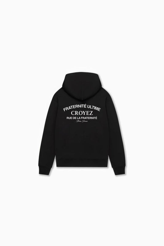 Croyez Original Fraternite Zip Hoodie Black