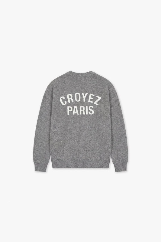 Croyez Paris Knit Sweater Grey Melange