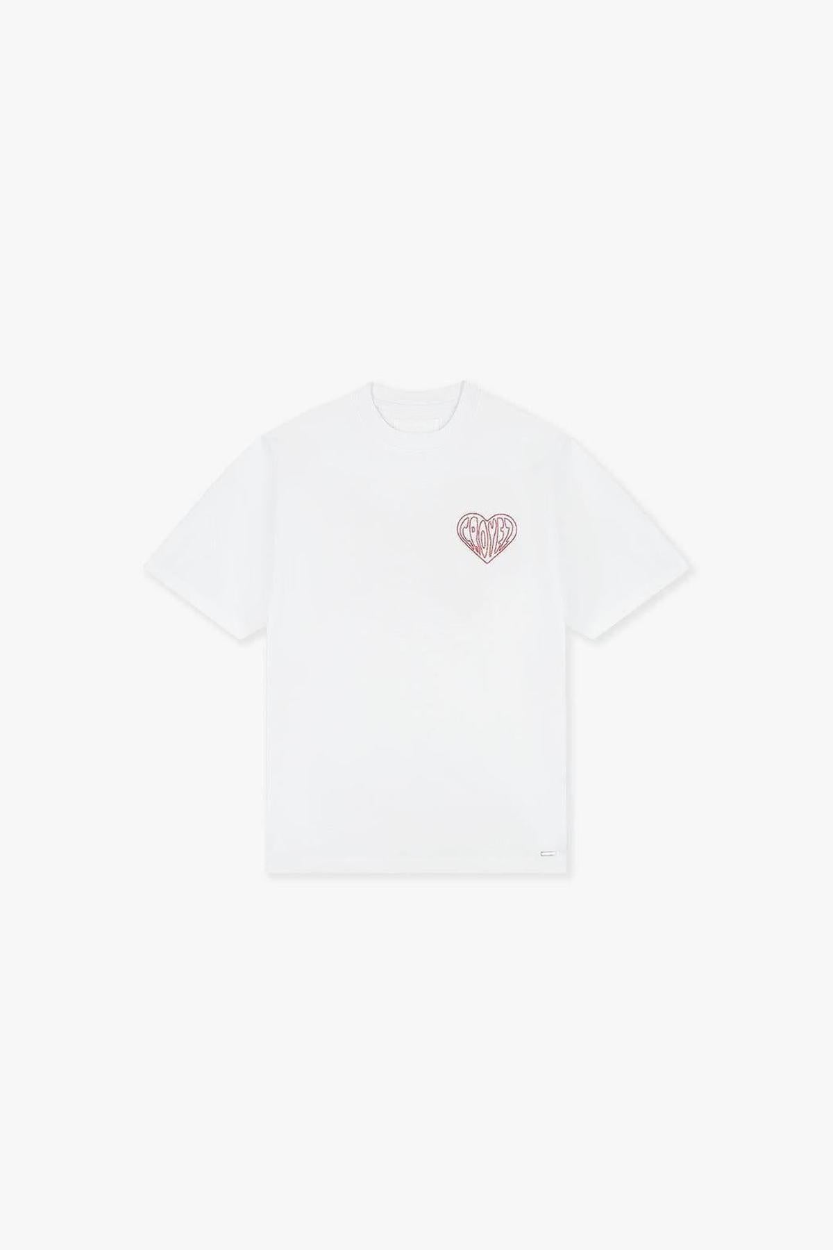 Croyez Stitched Heart T-Shirt White