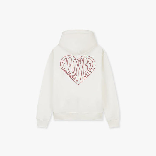Croyez Stitched Heart Zip Hoodie Off-White-Croyez-Mansion Clothing