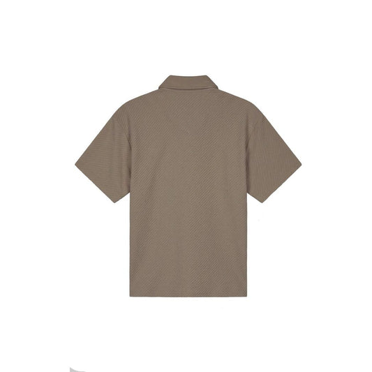 Diagonal Seersucker Shirt Dark Sage