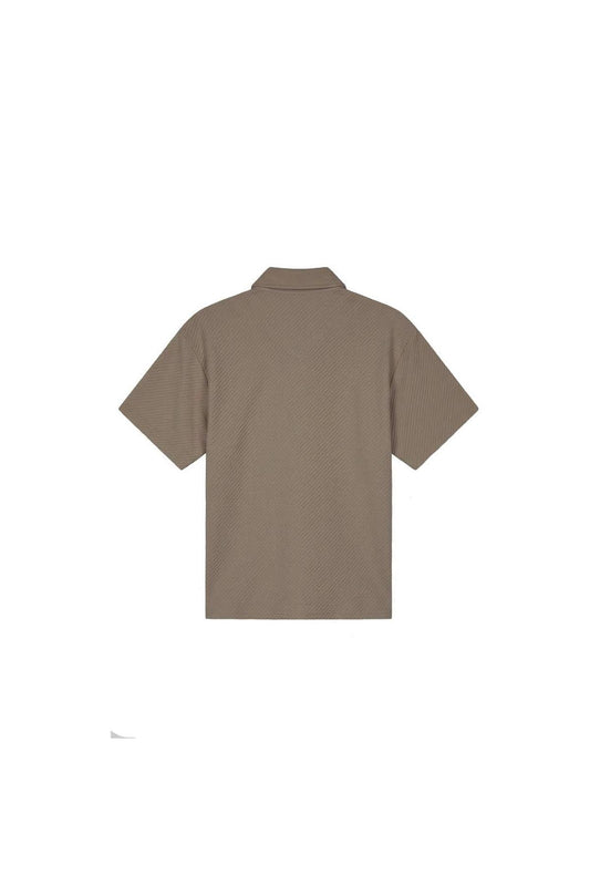 Diagonal Seersucker Shirt Dark Sage