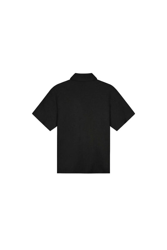 Emblem Seersucker Shirt Black