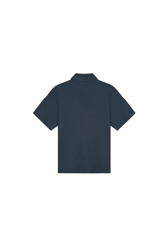 Emblem Seersucker Shirt Navy