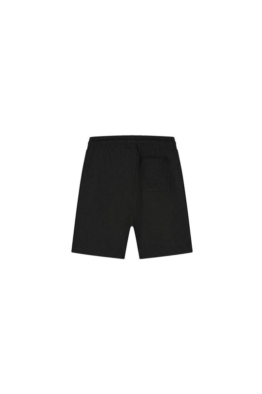 Emblem Seersucker Shorts Black