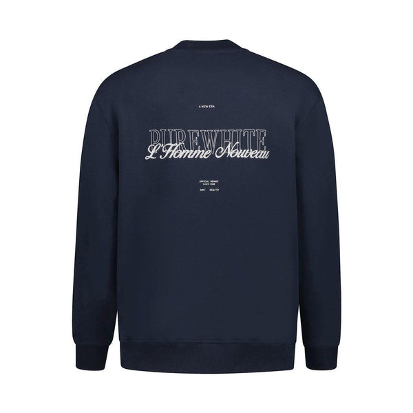 Embroidered Graphic Sweater-Purewhite-Mansion Clothing