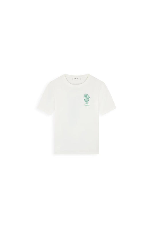 Embroidered Vase T-shirt Off White