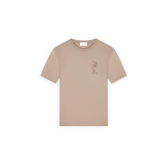 Embroidered Vase T-shirt Taupe-Pure Path-Mansion Clothing