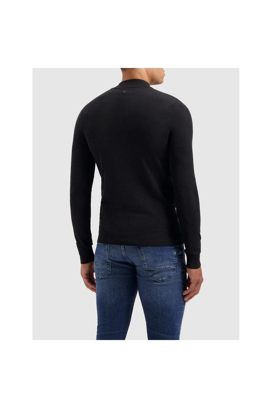 Essential Knit Halfzip - Black