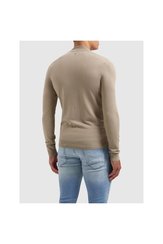 Essential Knit Halfzip - Taupe